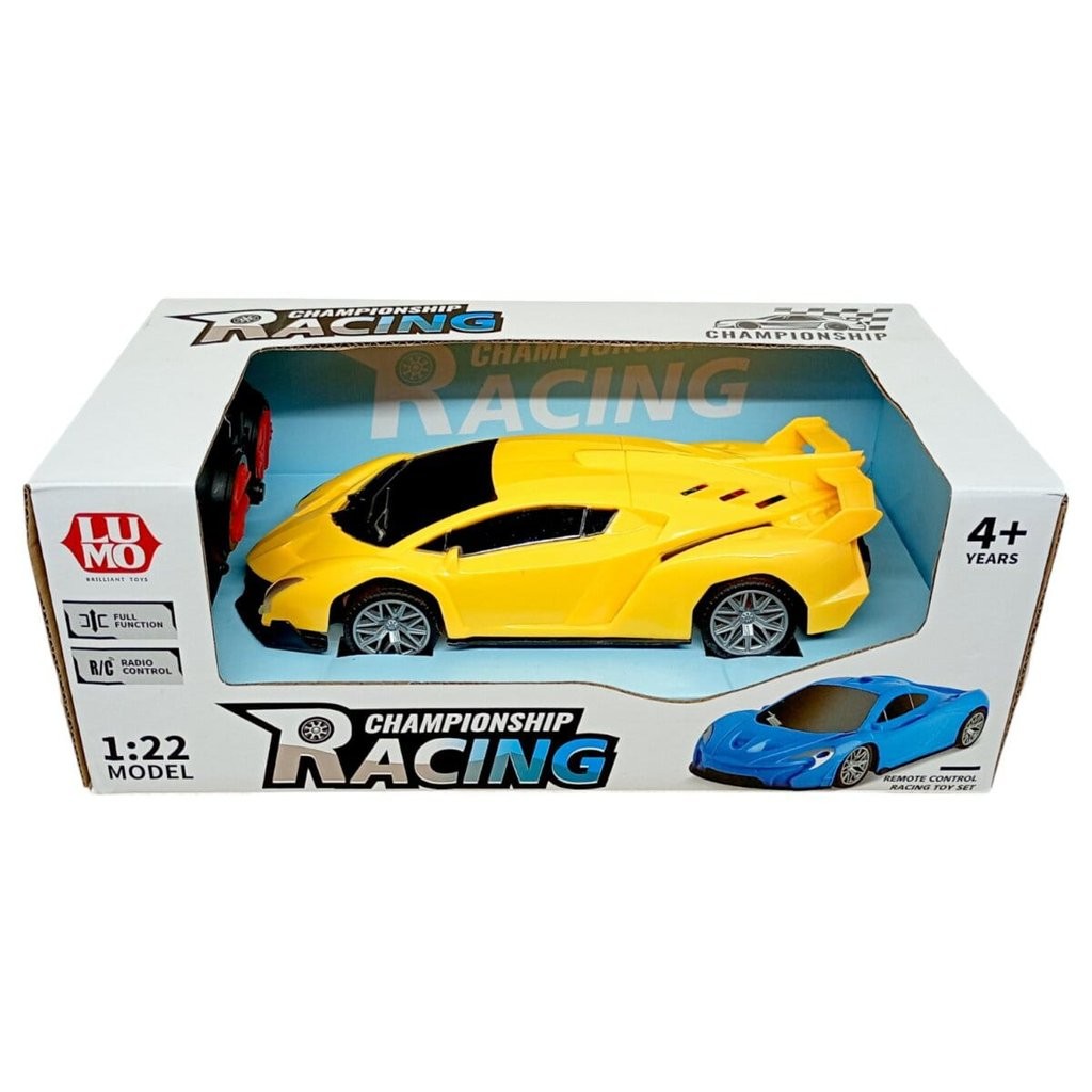 Championship Racing Car Toy - SS00718RK Bright yellow 1:22 scale racing car model for kids