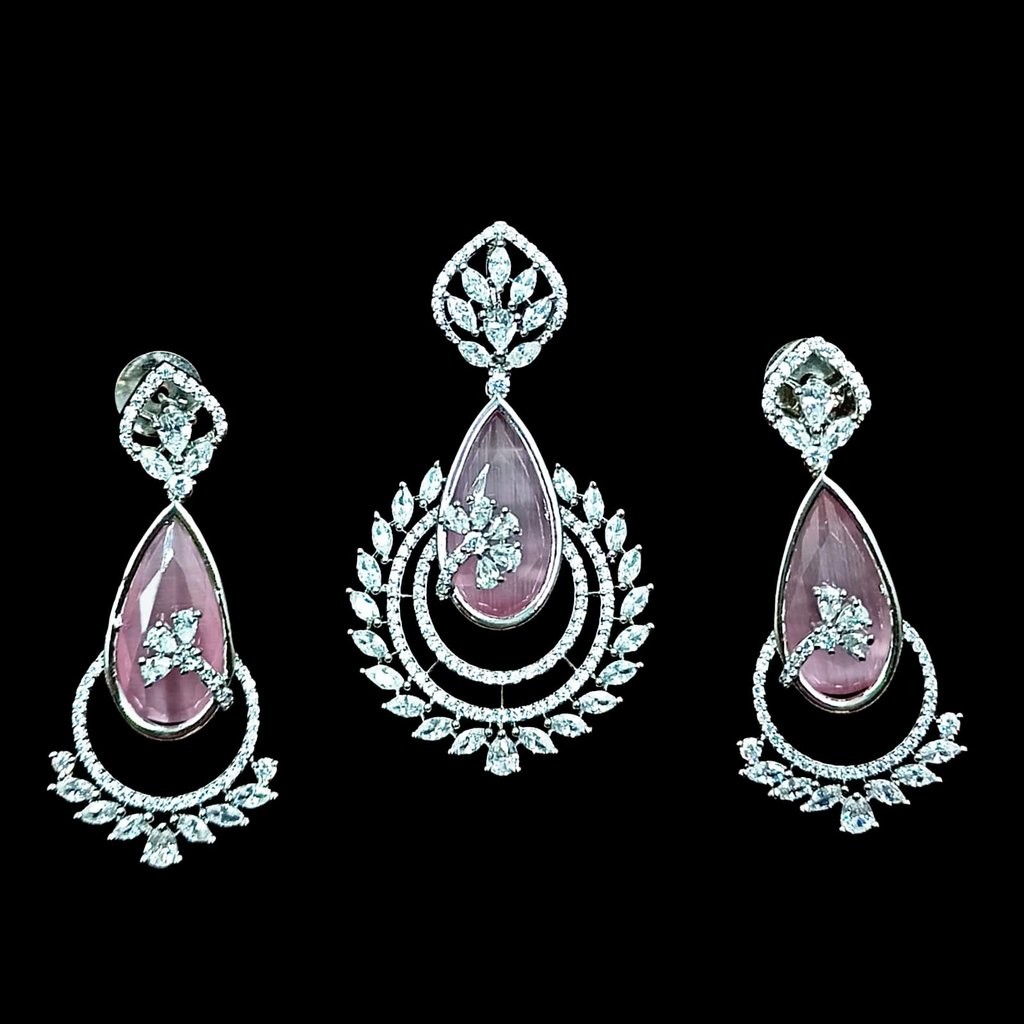 4141 AD PENDANT SET (SA00869PB) Chic AD Pendant Set