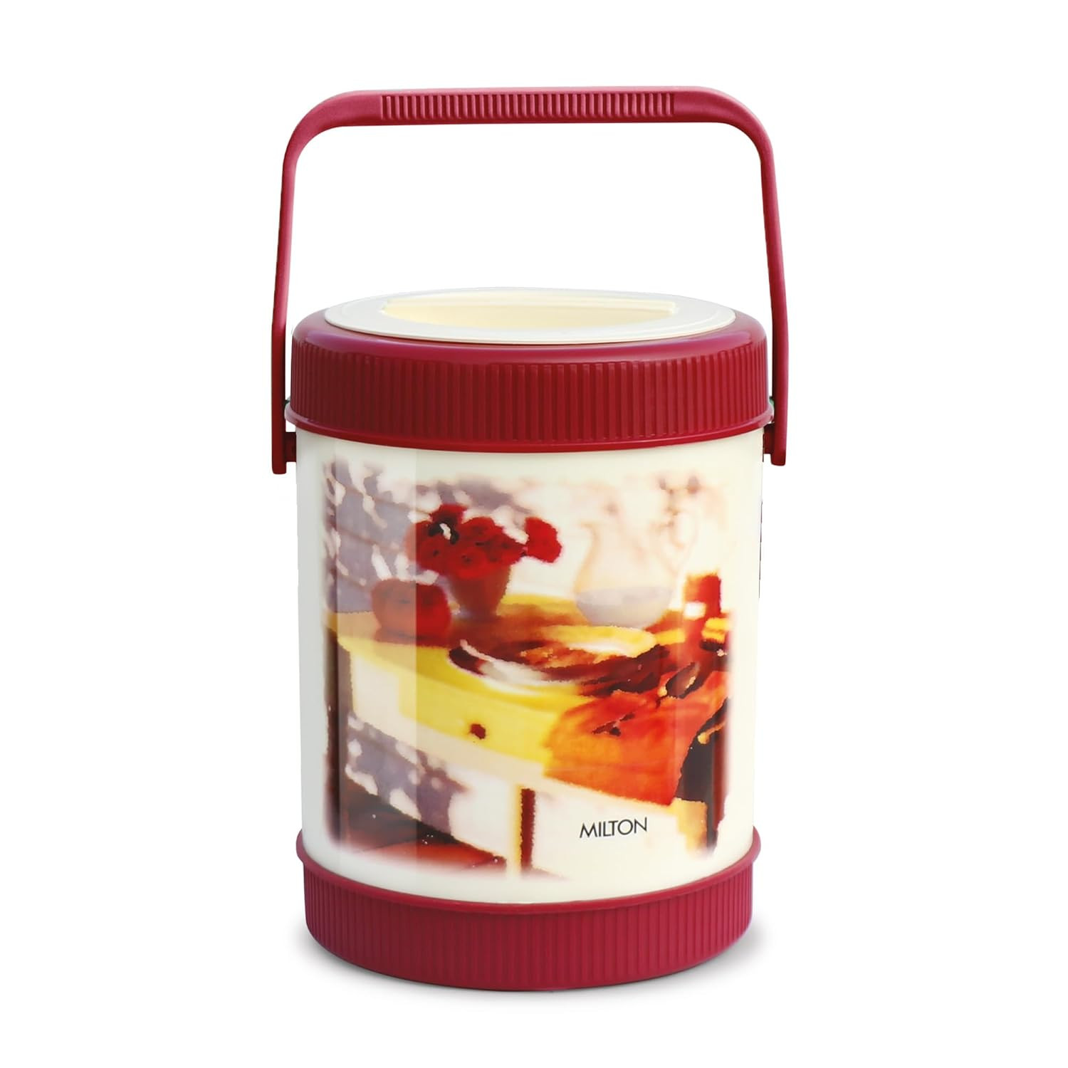 SHERRIF 4 CONTAINER 3000ML LUNCH BOX RED (AM-SH4C3000RE578-BM)