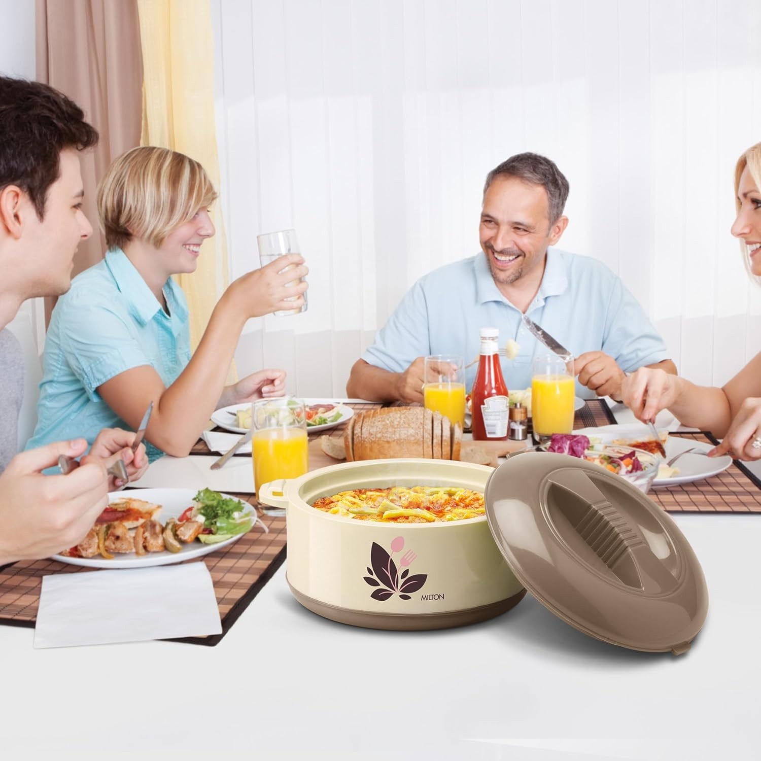 ORCHID 3000 CASSEROLE LIGHT BROWN  (AM-ORCC3000LB458-BM)