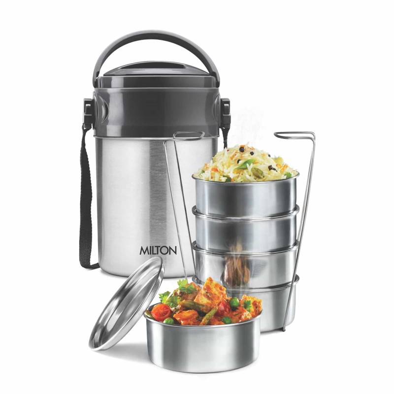 STEEL ON 5 CONTAINER TIFFIN (AM-STOT1800SS116-BM)