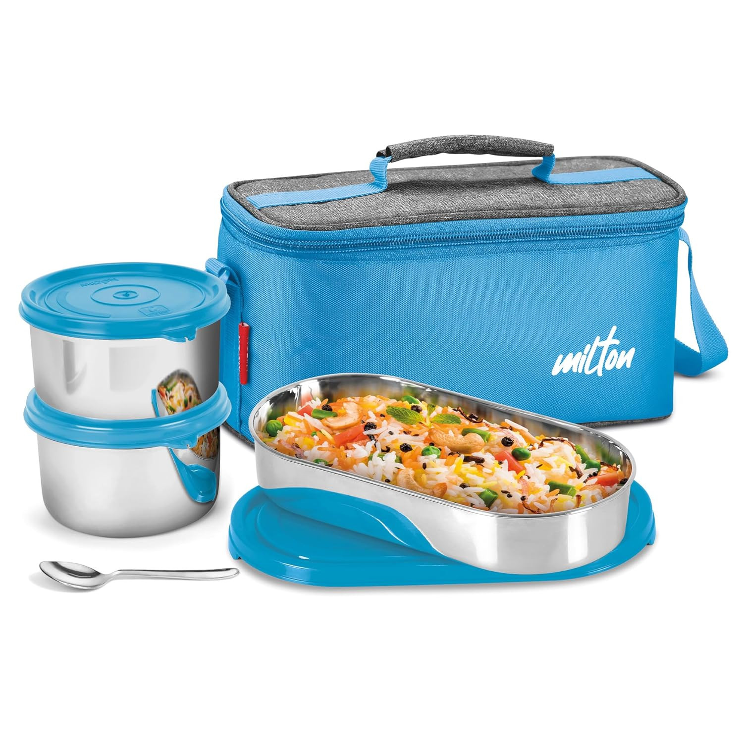 STEEL SMART LUNCH BOX 1675ML BLUE (AM-STSM1675BL911-BM)