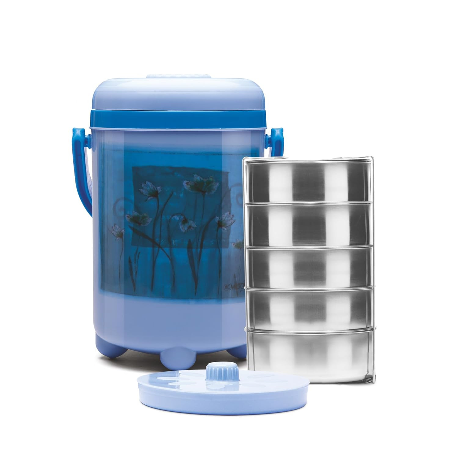 KNIGHT 3700ML 5 CONTAINER TIFFIN BLUE (AM-KN5C3700BL583-BM)